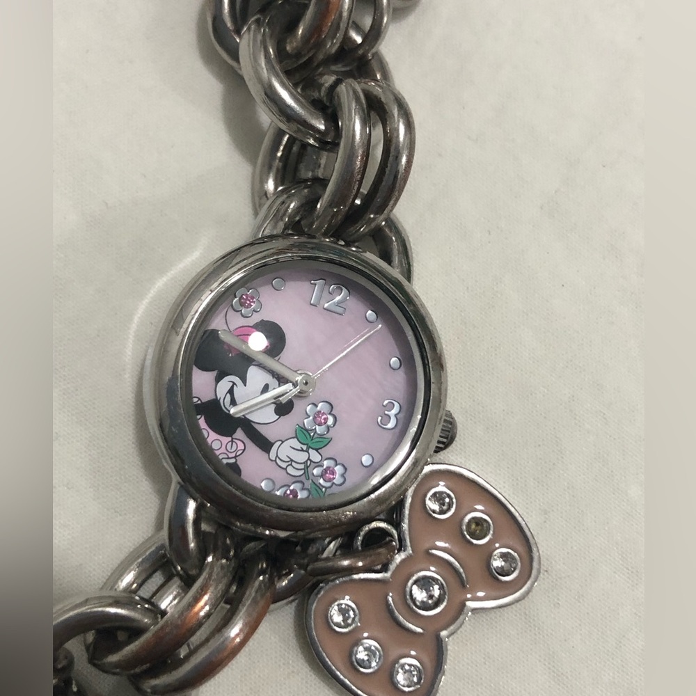 Disney’s Minnie Mouse Charm Bracelet Watch